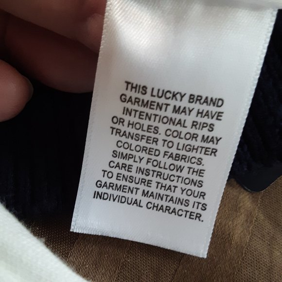 On Trend Lucky Brand Reversible Sweater Sz XS - Picture 9 of 15